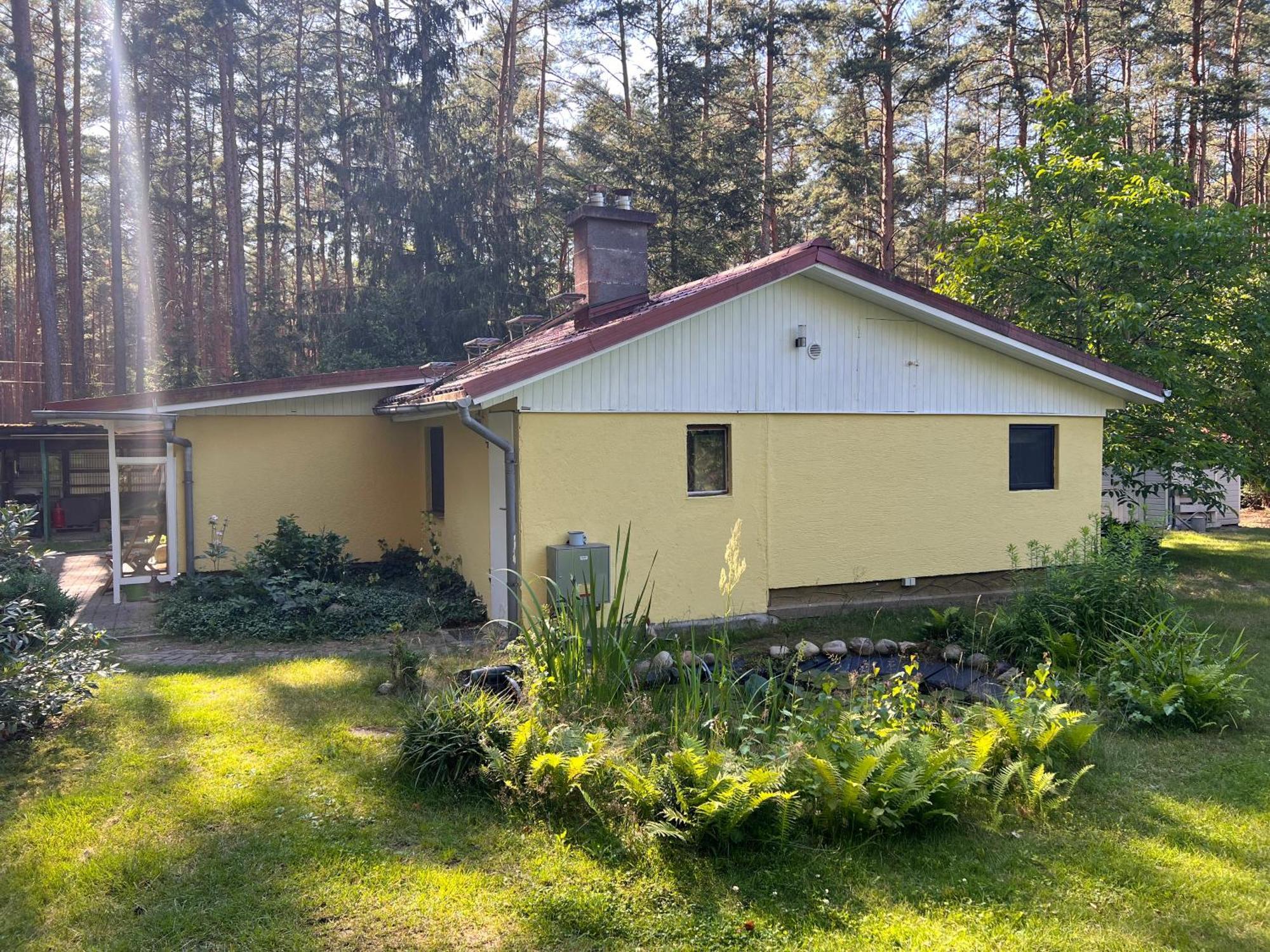 Ferienhaus Im Wald Borkwalde Bagian luar foto