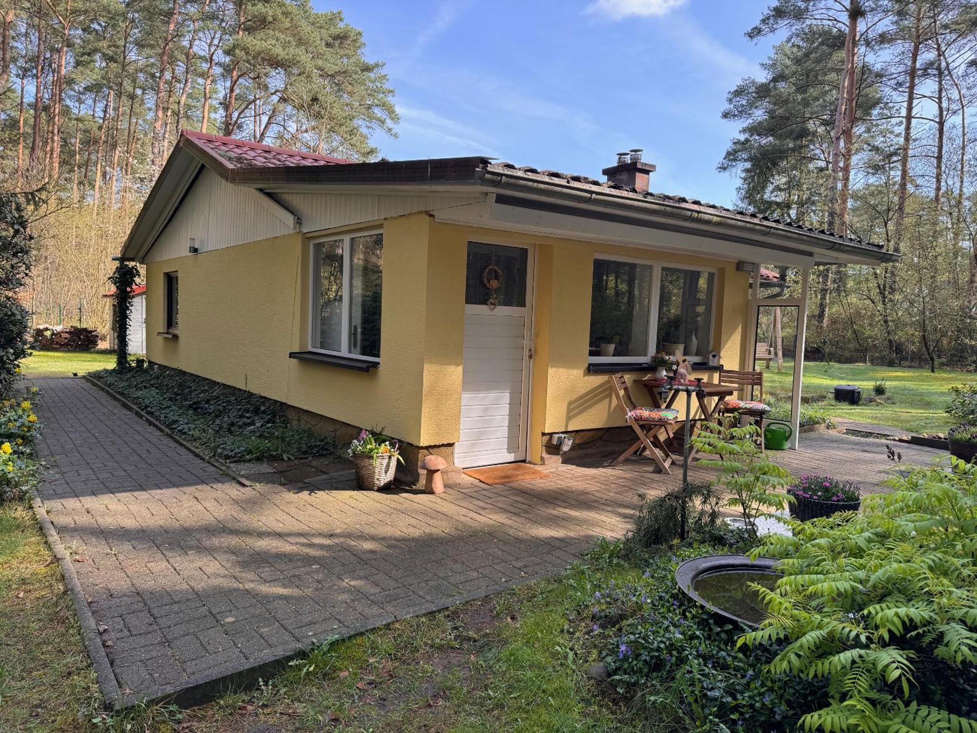 Ferienhaus Im Wald Borkwalde Bagian luar foto
